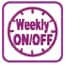 Weekly Timer allow four actions to be programmed for each day of the week. It is possible to schedule not only the on and off times but also the desired temperature during this period.